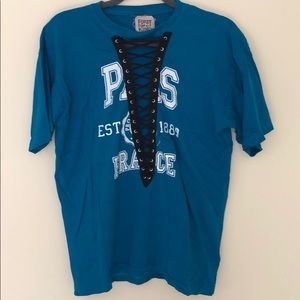 Lace up T-Shirt - LF Stores - Furst Of A Kind